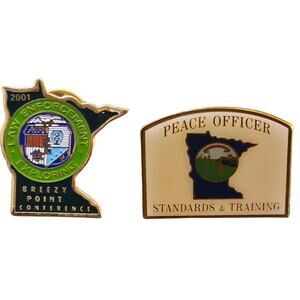 VTG Minnesota Collectable Law Enforcement Lapel Pins Breezy Point/Peace Officer